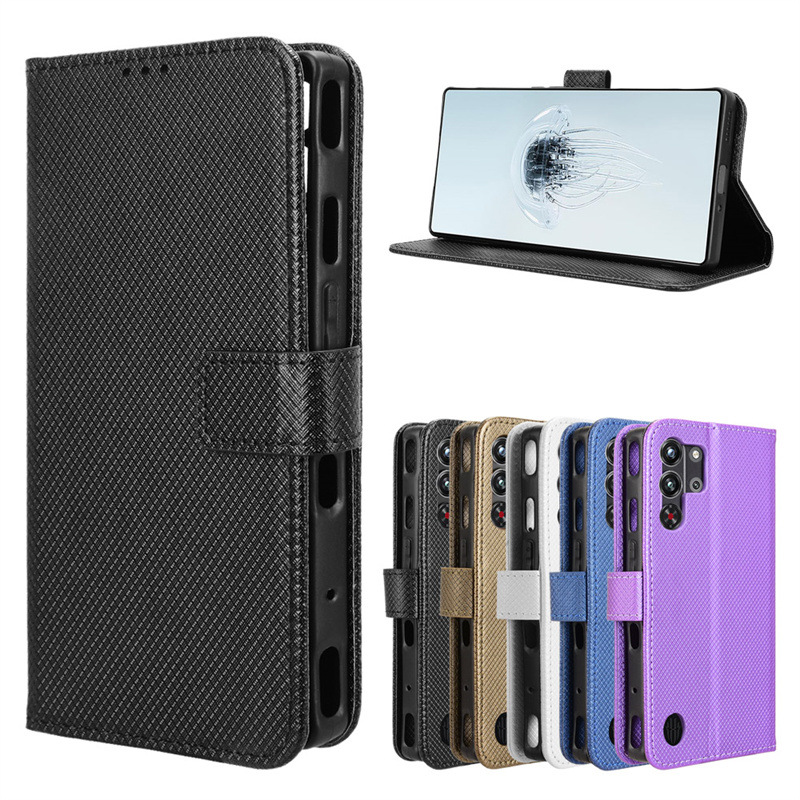 Custodia a Portafoglio in Pelle con Chiusura Magnetica per ZTE Nubia RedMagic 11 Air 11S Red Magic 10 10S Pro 9S 9 Pro Cover a Libro