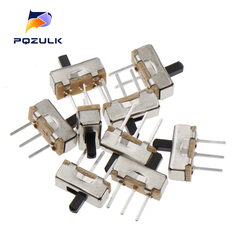 20 pièces interrupteur à bascule SS12D00 DIP interrupteur coulissant 3 broches SS12D00G3 l'interrupteur d'alimentation tige manuelle 3MM