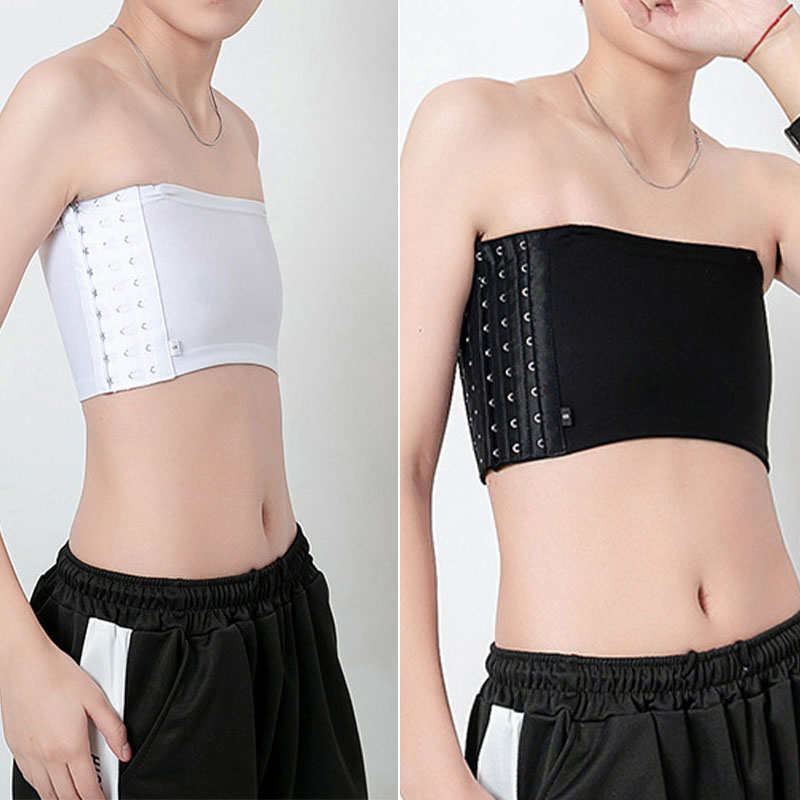 Frauen Brust Binder Lesben Trans Crop Top Flache Brust Binder Bh Les Korsett Stretch Körper Gestaltung Schnalle Tomboy Bh Tanks