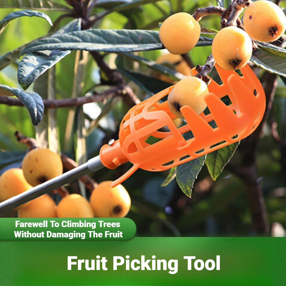 Multi Color Plastic Deep Basket Fruit Picker Head Catcher Convenient Picking Tool For Apple Peach Bayberry Jujube Vegetable Farm