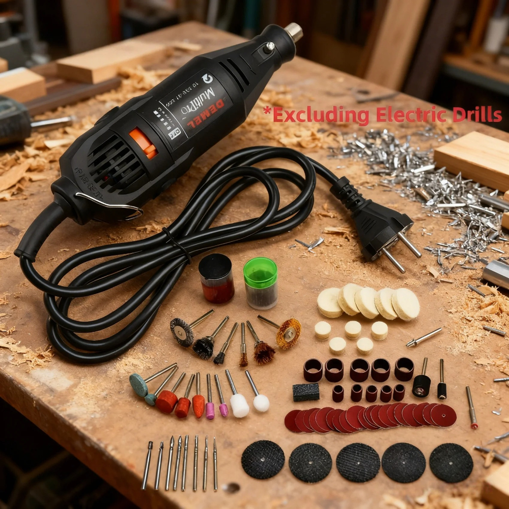 Mini taladro eléctrico, accesorios de herramientas multirotativas, Kits de pulido y pulido, cabezal de amoladora para lijar y pulir, 40 Uds.