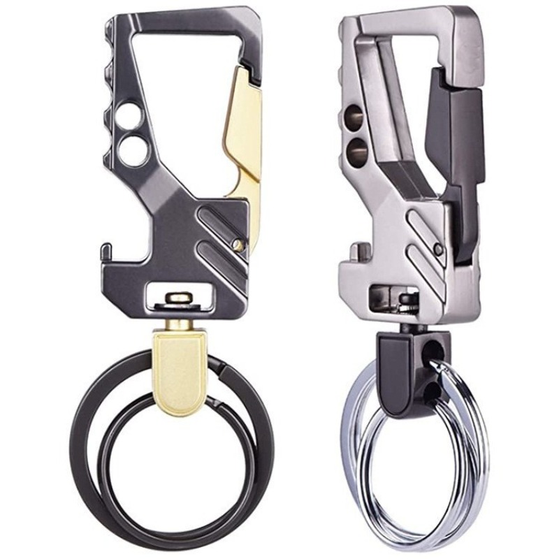 1 Stück robuster Schlüsselanhänger, Flaschenöffner, Karabiner, Metall, Auto-Schlüsselanhänger für Männer und Frauen, Bieröffnung, Schlüsselanhänger, Schlüsselanhänger