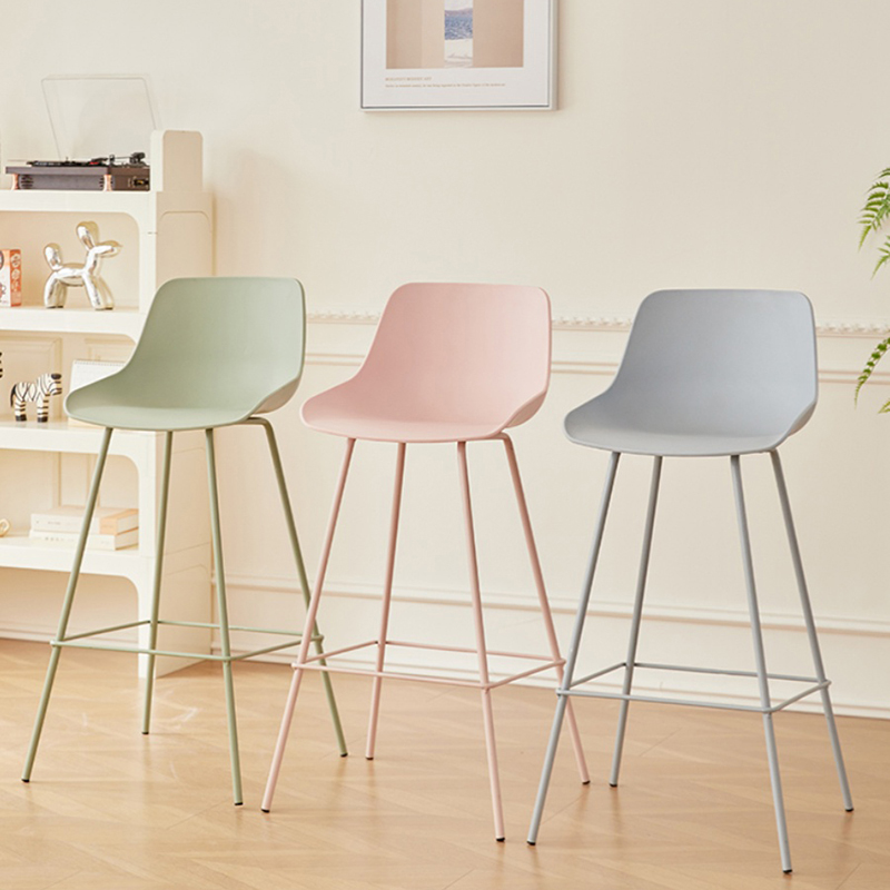 Design minimalista alto estilo italiano cadeiras de bar recepção confortável moderno cadeiras de bar cafeteria móveis para casa banqueta hbbc