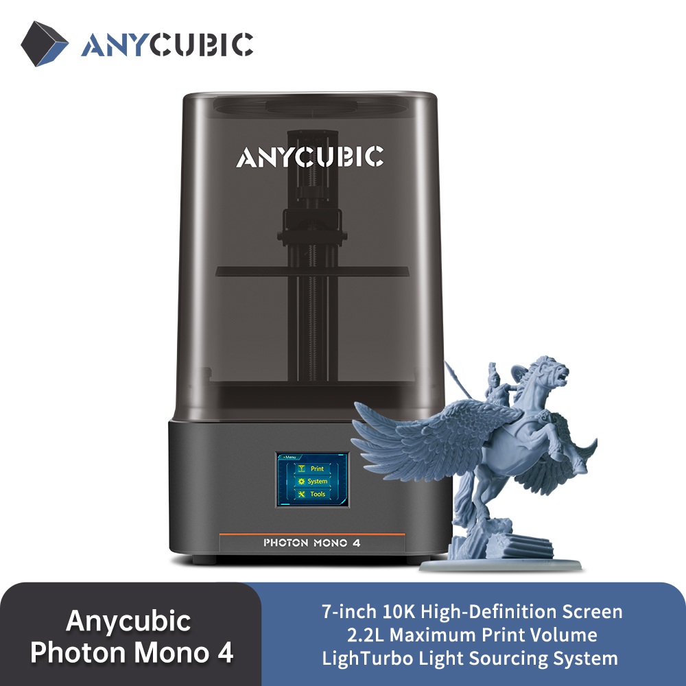 ANYprofits ic-Imprimante 3D BIC Photon Mono 4 AE Version  LCD, Résine UV, Impression 3D Haute Vitesse, Écran Haute Définition 7 "10K, Taille d'Impression 153x87x165mm