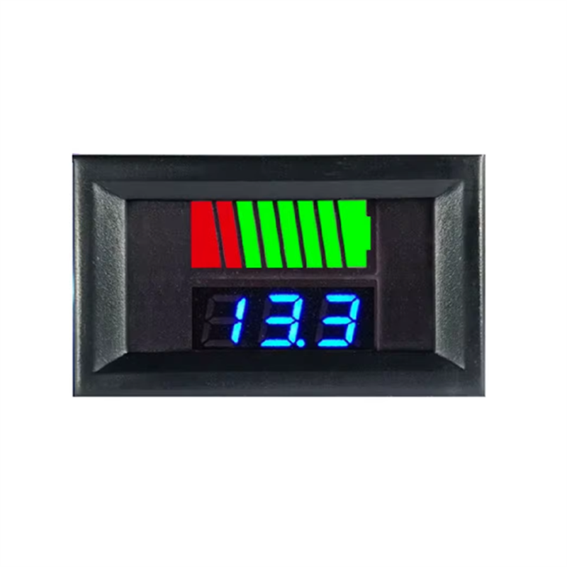 12V 24V 36V 48V 60V indicador de nivel de carga de batería de coche medidor de capacidad de batería de litio probador pantalla LED voltímetro