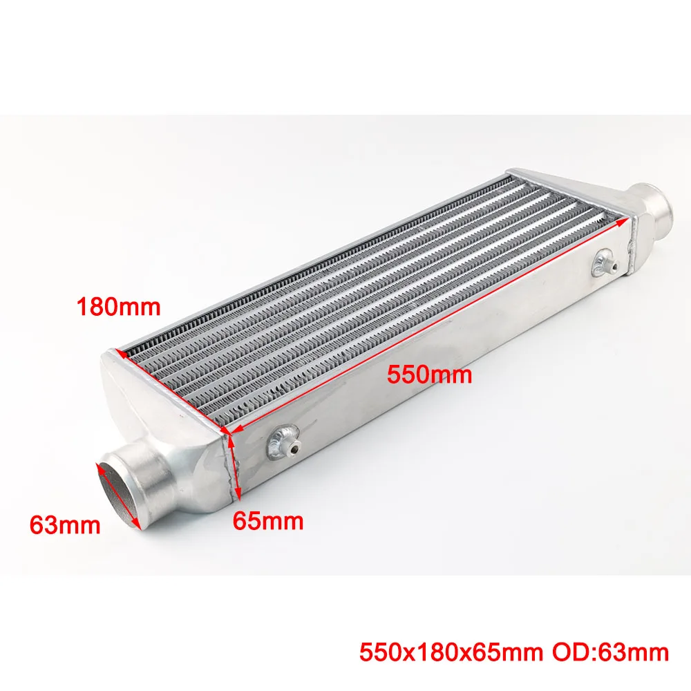 Przedni uchwyt intercooler 550x180x65mm uniwersalny Turbo Intercooler bar i płyta OD = 63mm
