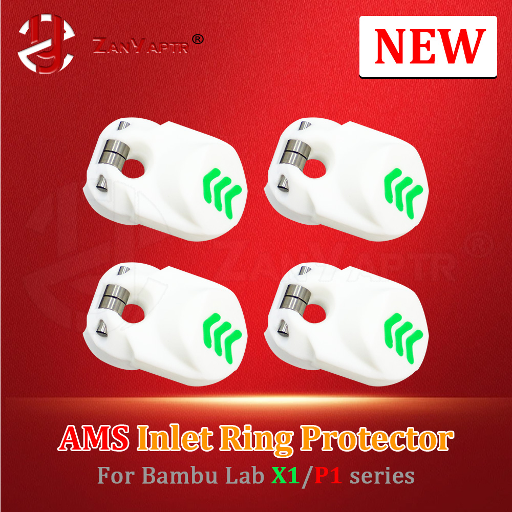 For Bambu Lab X1/P1 Series NEW AMS Inlet Ring Protector 3D Printer Accessories Guard Durable Installation Simple 4/8pcs