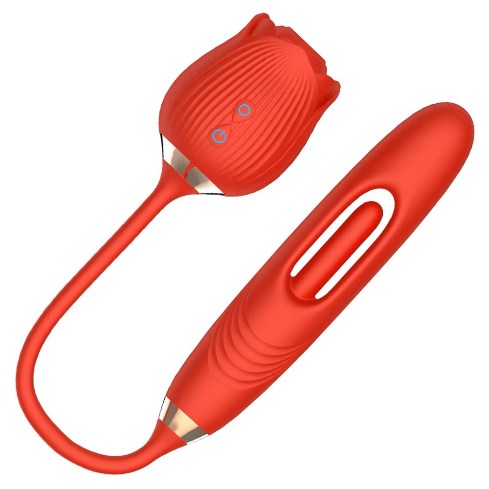 Masturbateur féminin 2-en-1 Rose, vibrateur clitoridien, suceur de mamelons, masseur vaginal, vibromasseur, jouet sexuel pour adultes pour femmes