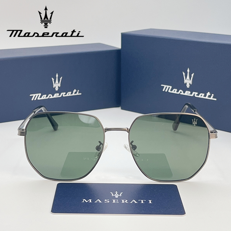 MASERATI Zonnebril Stijlvolle Vierkante UV400 Gepolariseerde Zonnebril Rijden Reisbril voor Mannen Vrouwen Helder Zicht 220495