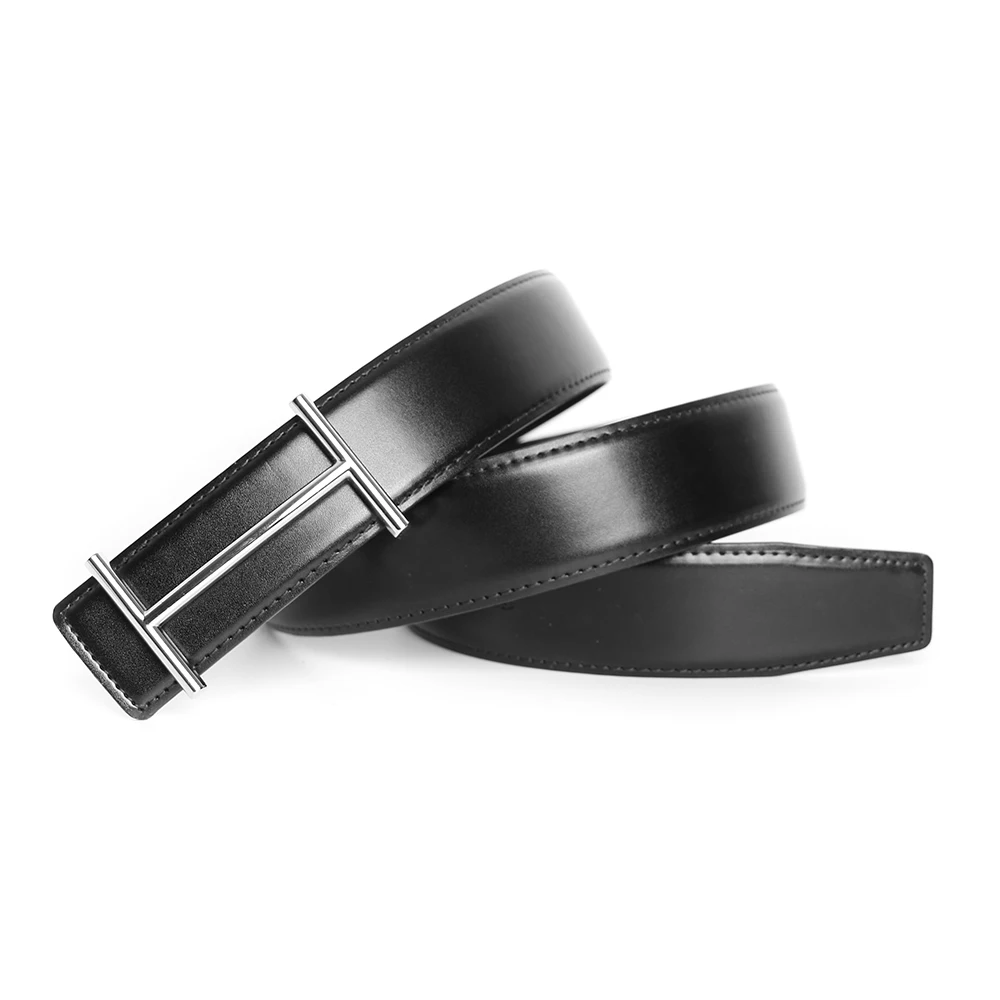 Luxe Designer Merk Messing H Gesp Riem Mannen Hoge Kwaliteit Vrouwen Echt Echt Leer Jurk Koeienhuid Riem voor Jeans Tailleband