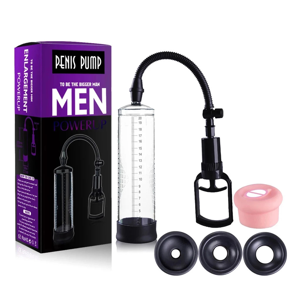 Pênis pom vácuo para bomba para pênis vergroting masculino realce erectie galo pom masturbador pênis trainer brinquedos sexuais para homem