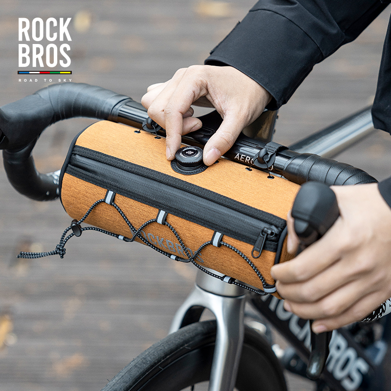 ROCKBROS Tas Bersepeda Jalan Ke Langit Tas Tabung Depan Berkendara Jarak Jauh Tas Sepeda Jalanan MTB Tas Gantungan Kepala Balok Aksesori Sepeda