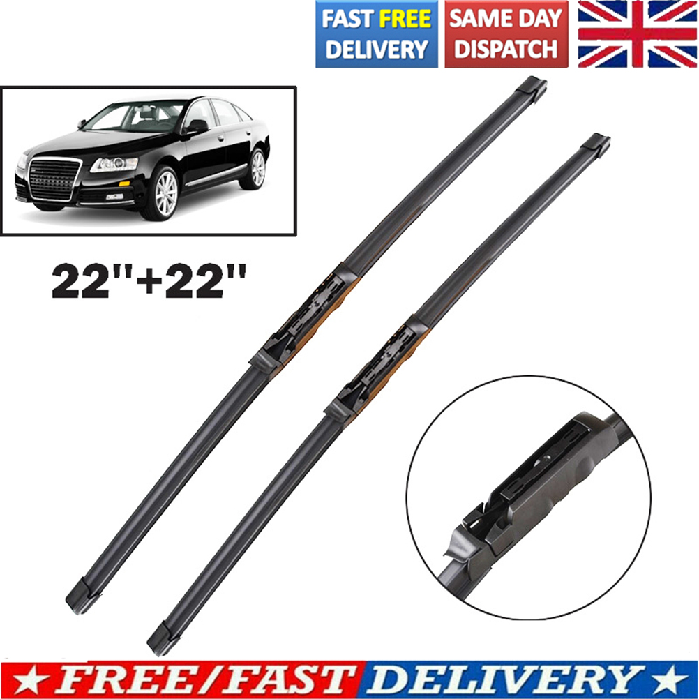 Dla Audi A6 C6 2004-2011 Avant Płaskie pióra wycieraczek przedniej szyby Szyba przednia 22 "22"