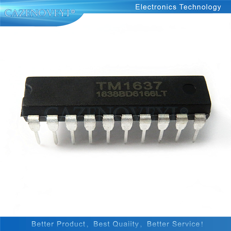 Tm1637 1637 dip-20, 5ピース/ロット,在庫あり