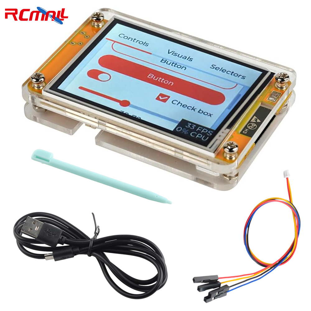 Módulo ESP32 de 2,8 pulgadas pantalla LCD TFT con carcasa de acrílico ESP32-2432S028R de doble núcleo WIFI + BT 240X320 ILI9341 pantalla táctil resistiva