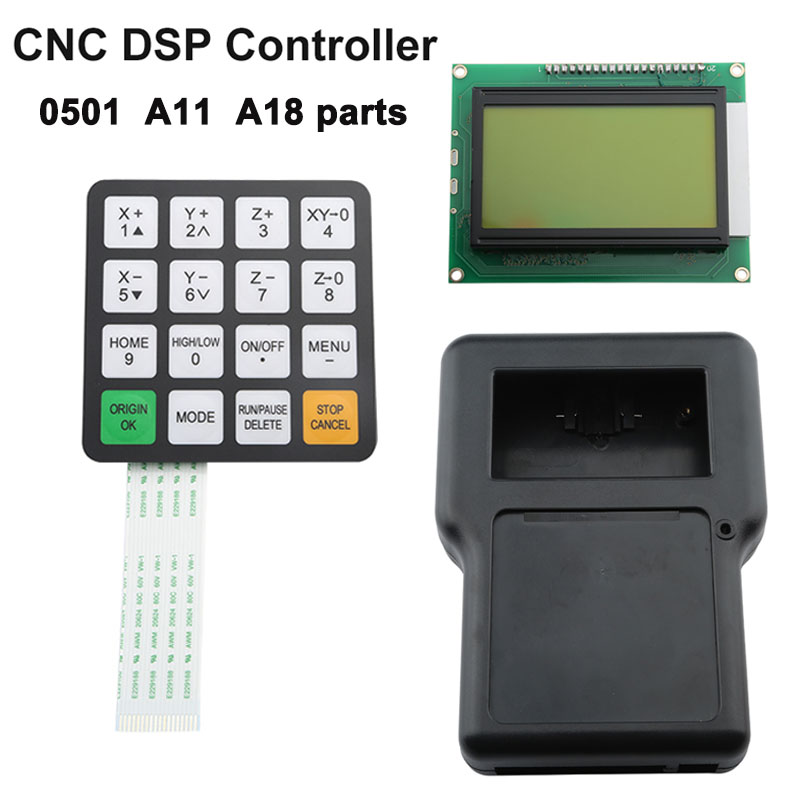 Richauto 0501 A11 A18 DSP ручка кнопка пленка кнопка корпус и дисплей с ЧПУ деревообрабатывающий гравировальный контроллер детали