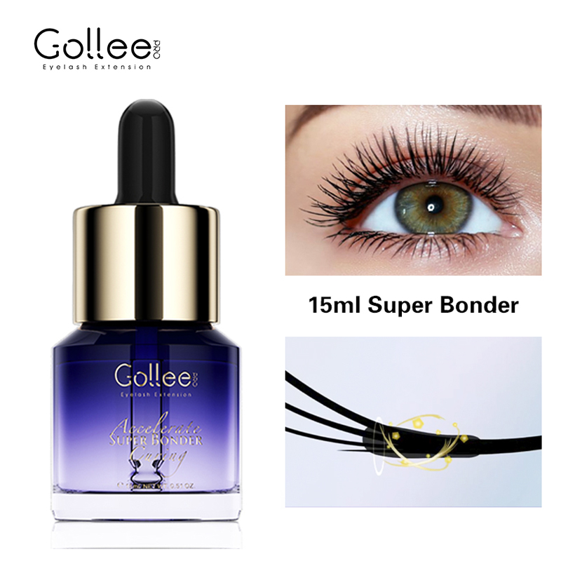 Gollee Super Bonder para Extensiones de Pestañas, Agente Fijador que Mejora la Durabilidad, Adhesivo para Pestañas