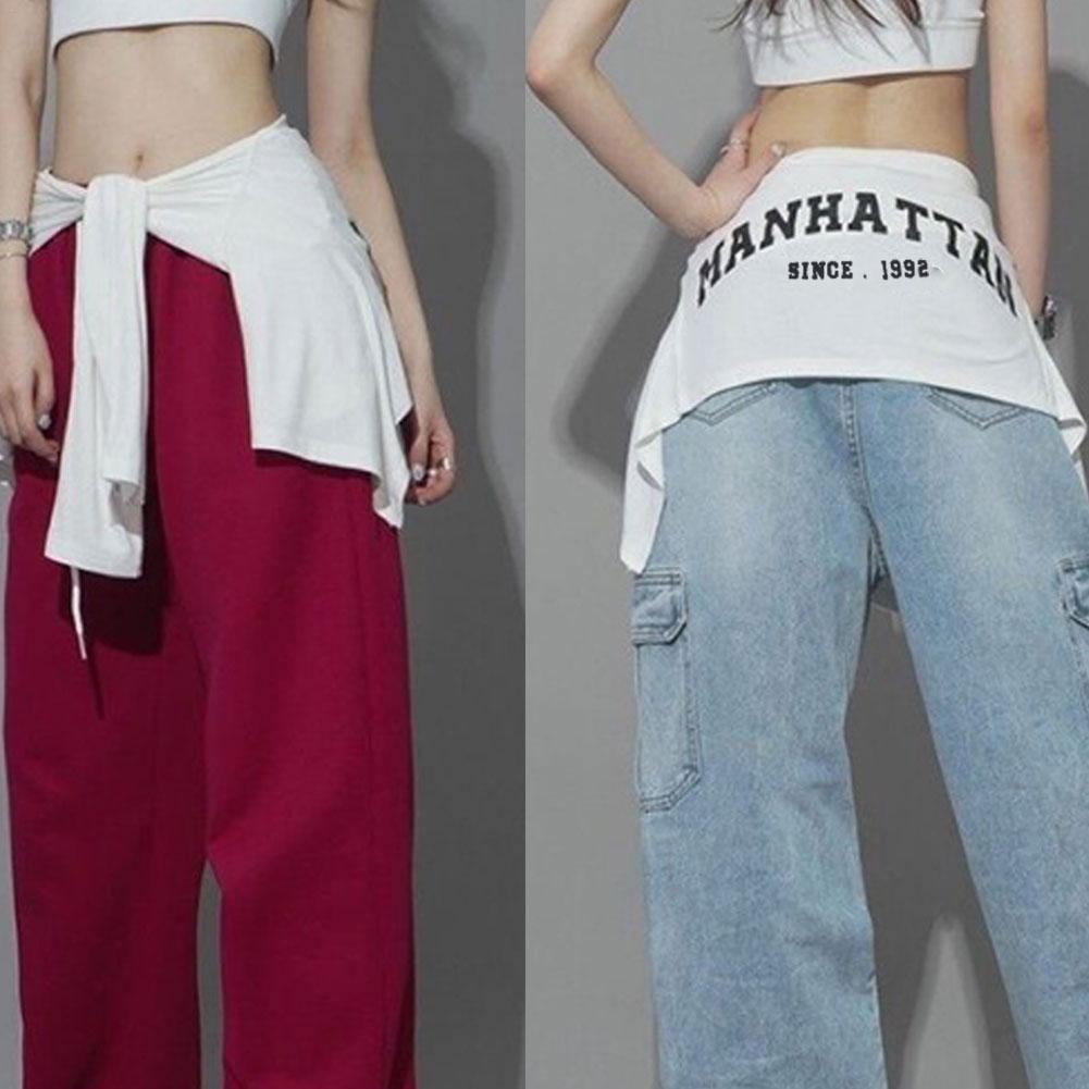 Women's Waistband Skirt Fashion Jazz Dance Slim Fit Top Sexy Pure Desire Cardigan Long Sun Protection Waist Belt