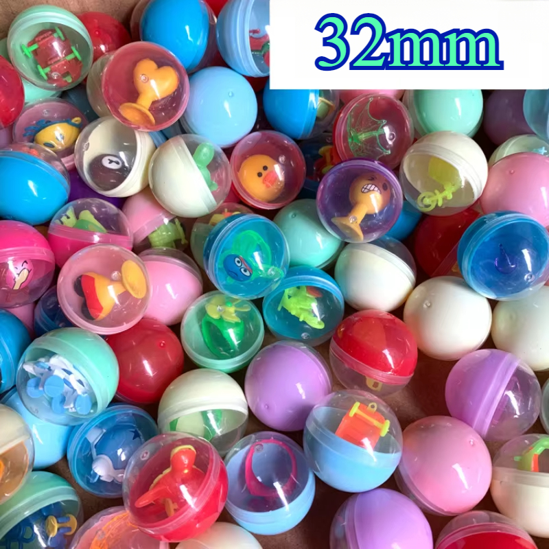 Mini Machine à griffes pour enfants, 32mm, jouets, accessoire boule, jeu à commande automatique, Machines de poupée, cadeaux, boules d'œufs torsadées