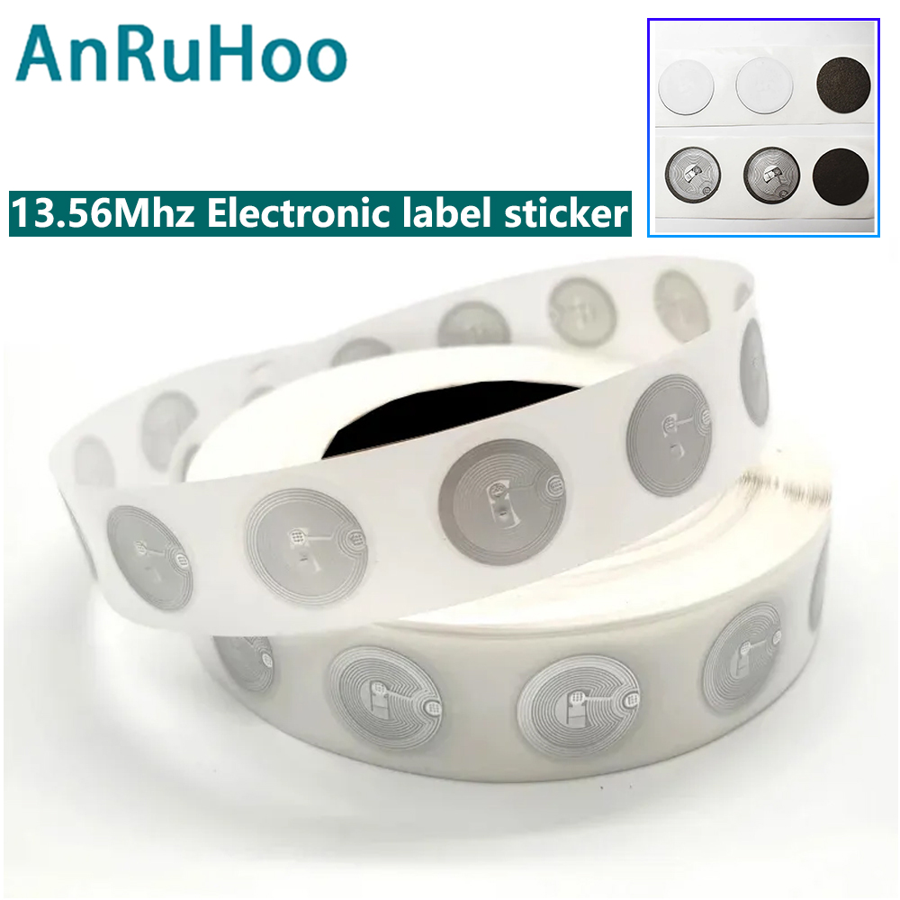 5/10/20 piezas Rfid Ic 13,56 mhz ISO 14443a Nfc copia clon etiqueta Uid bloque 0 cambiable regrabable redondo Dia25mm etiqueta adhesiva