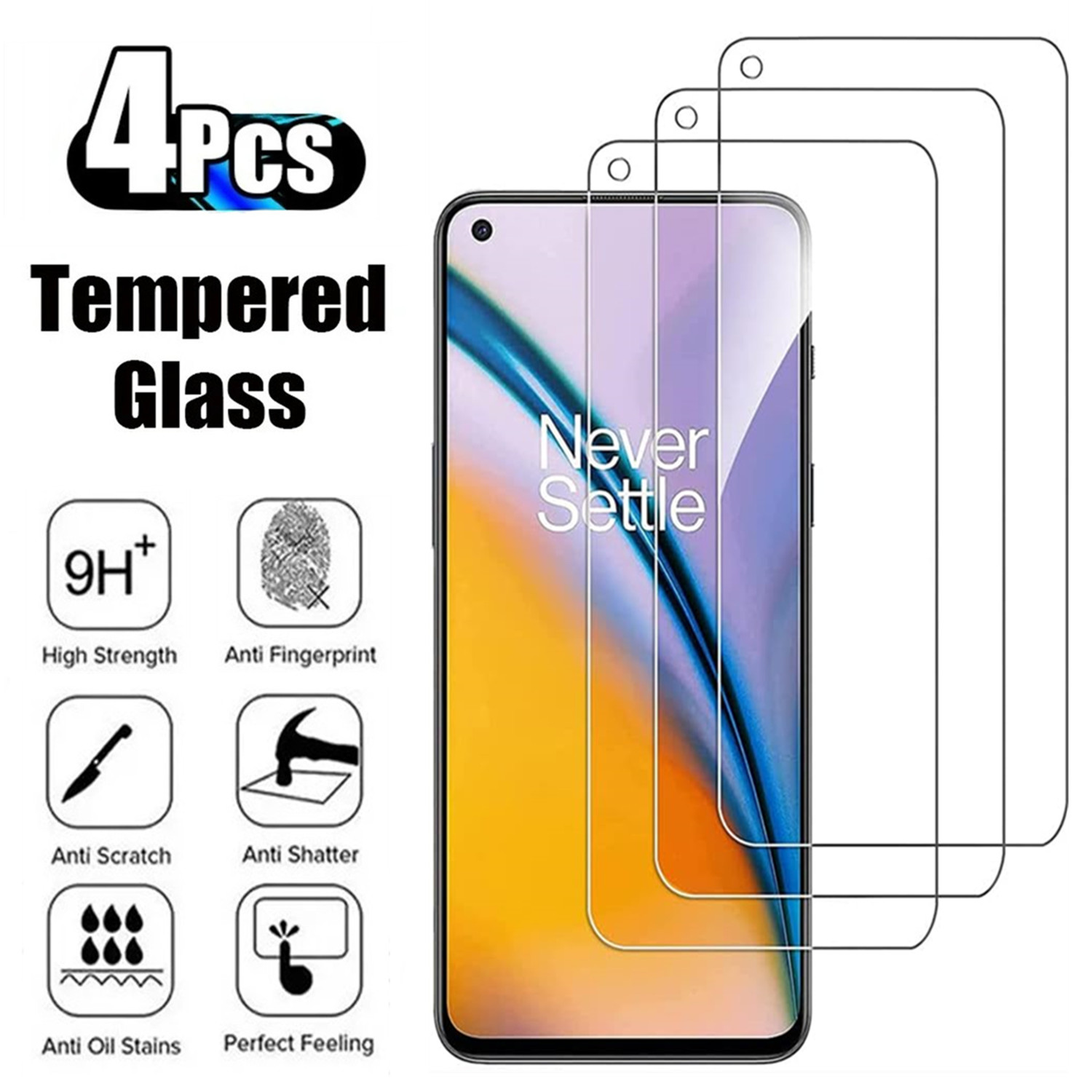 2/4 pz per OnePlus Nord 2 5G vetro temperato per Nord 2T Nord 2 Lite 5G Nord CE2 5G vetro proteggi schermo