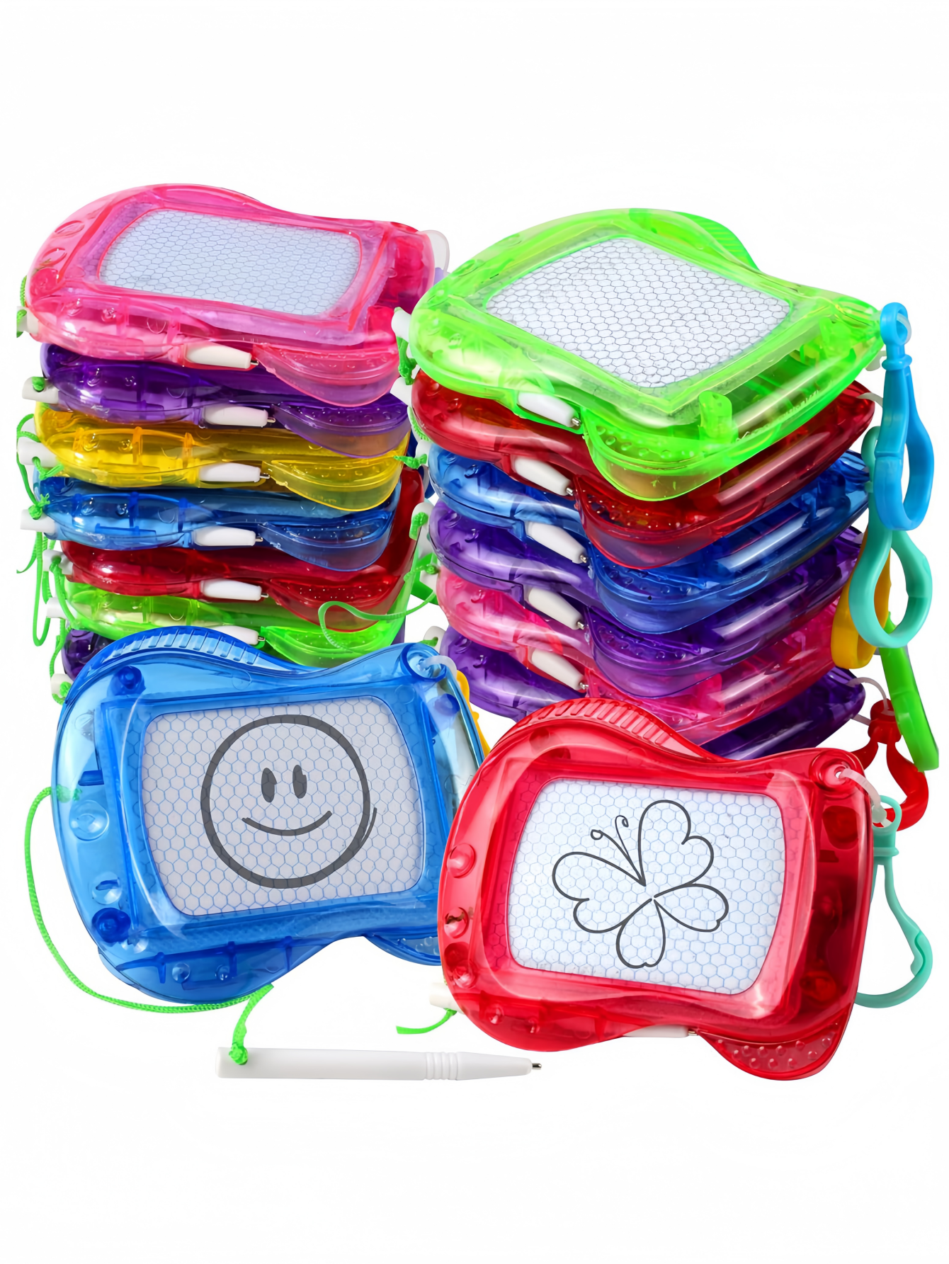 Mini tablero de dibujo magnético, bloc de notas para mochila y llavero, tablero de escritura borrable, regalos perfectos para cumpleaños y fiestas, regalos para el día de San Valentín, [color y estilo aleatorios]