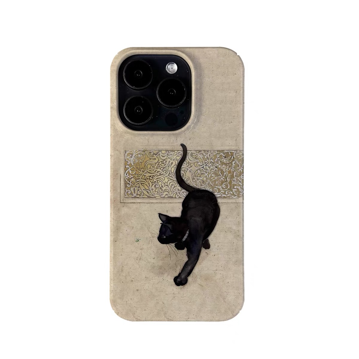 Etui z kreskówkami Retro Black Haired Cat and Ladybug do iPhone'a 16 15 14 13 Pro Max Pokrowiec na telefon 12 13 MINI 11 Pro XS Cover