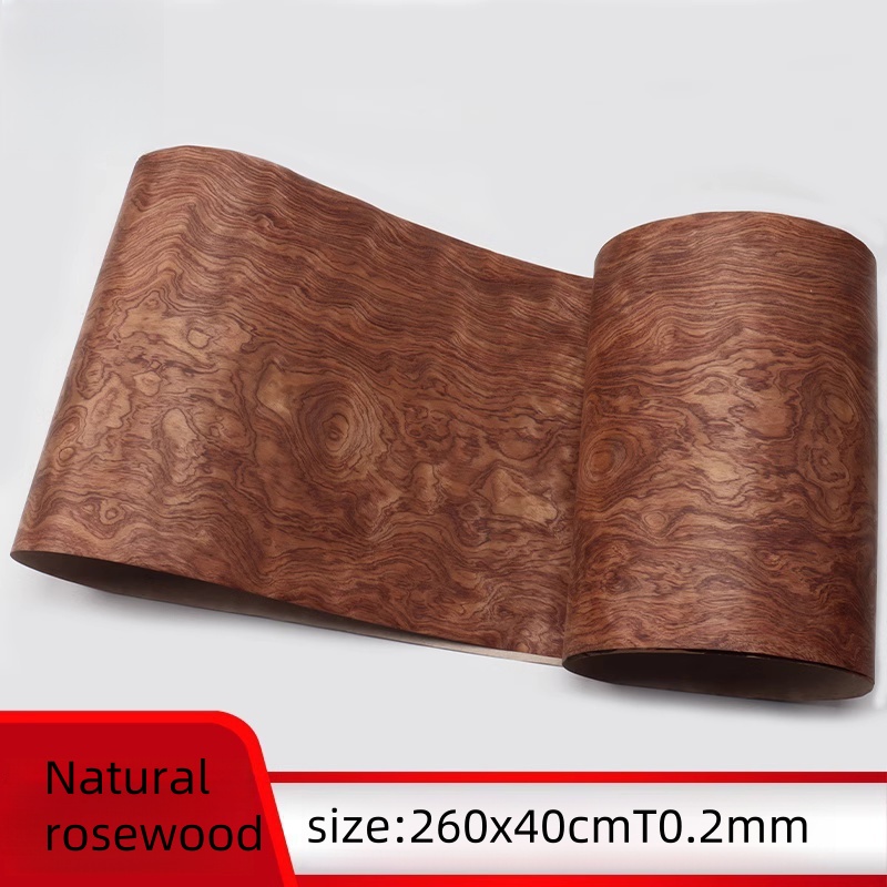 Chapa de palisandro natural con veta de cara de fantasma para paneles de pared de muebles y decoración de altavoces |   Corte fino, textura de madera real