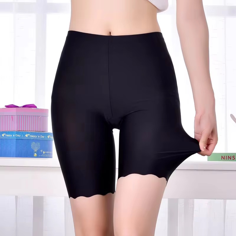 Shorts de segurança sem costura para mulheres, tamanho grande, para o verão, tipo boxer, anti-fricção, para usar sob saias, calcinhas, roupa íntima.