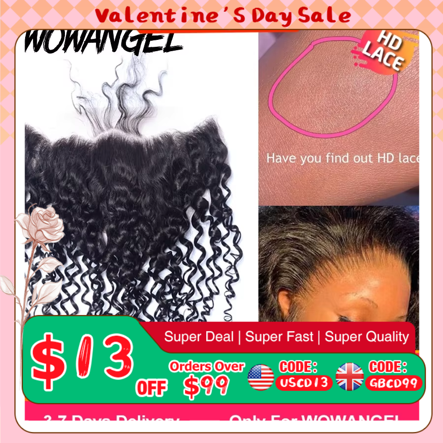 SKINLIKE Real HD ลูกไม้ด้านหน้า Melt สกินตรงที่มองไม่เห็น HD ปิดลูกไม้เท่านั้น Deep Wave Kinky Curly Water Wave Human Hair