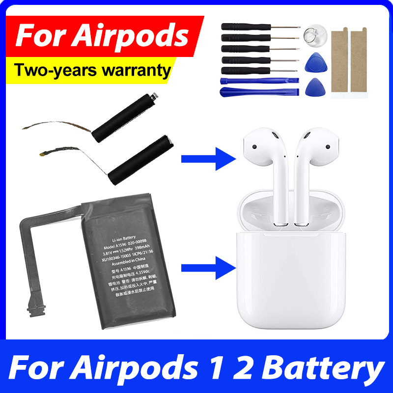 Neue Ersatzbatterie für Airpods 1. 2. A1604 A1523 A1722 A2032 A2031 Air Pods 1 Air Pods 2 Austauschbare Headset-Batterie