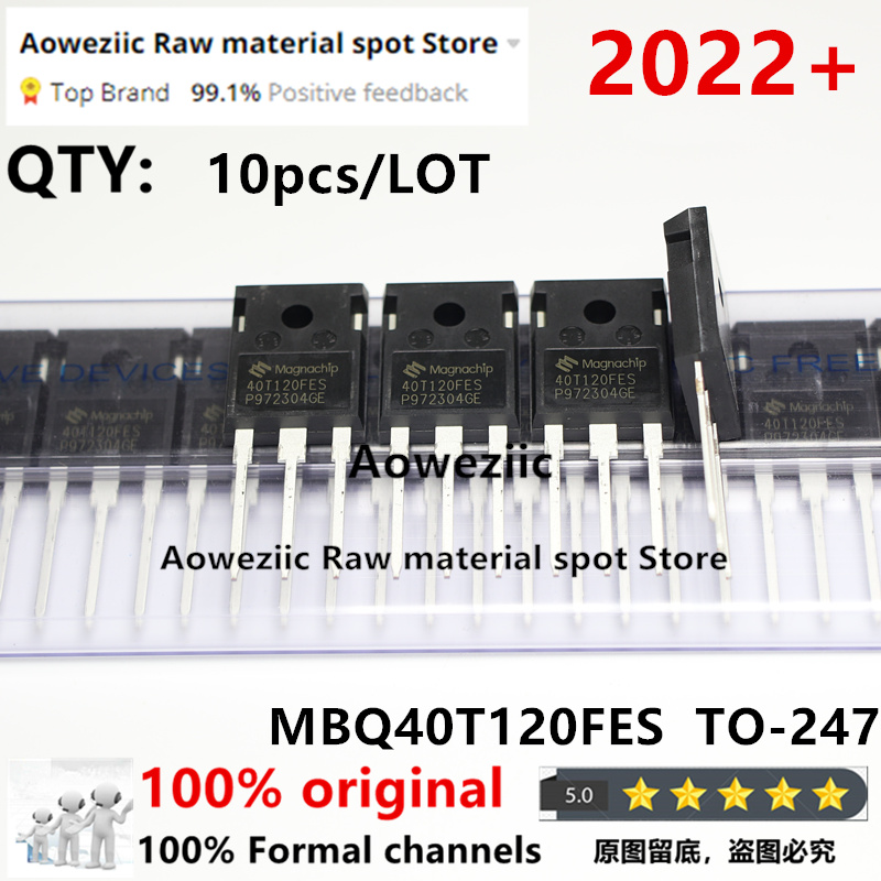 Aowezic – tuyau unique 2022 + 100%, importé, Original, MBQ40T120 40t120fees TO-247 IGBT, 40A1200V