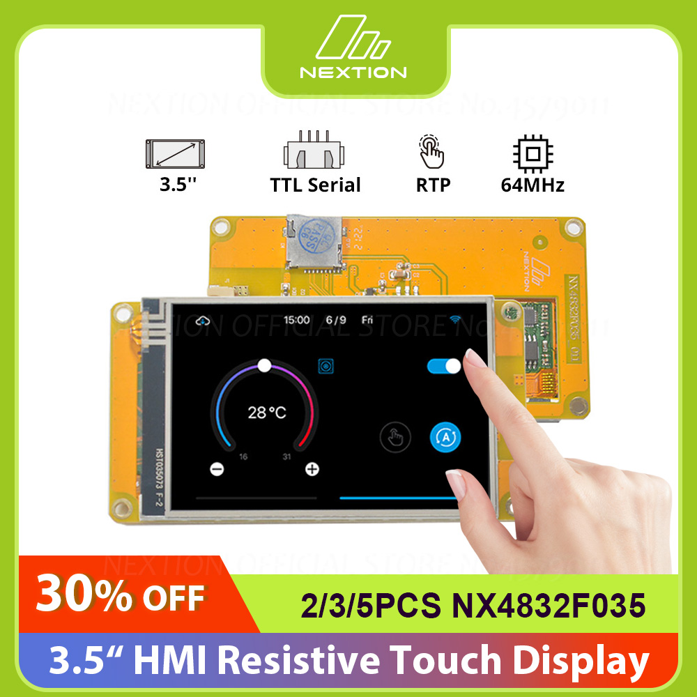 2/3/5 Uds NEXTION NX4832F035 HMI pantalla táctil resistiva módulo serie Discovery simulador gratuito depuración soporte asignación operador