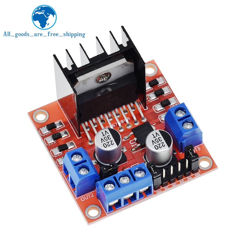 Módulo de placa controladora de accionamiento de motor paso a paso CC de puente H dual TZT L298N