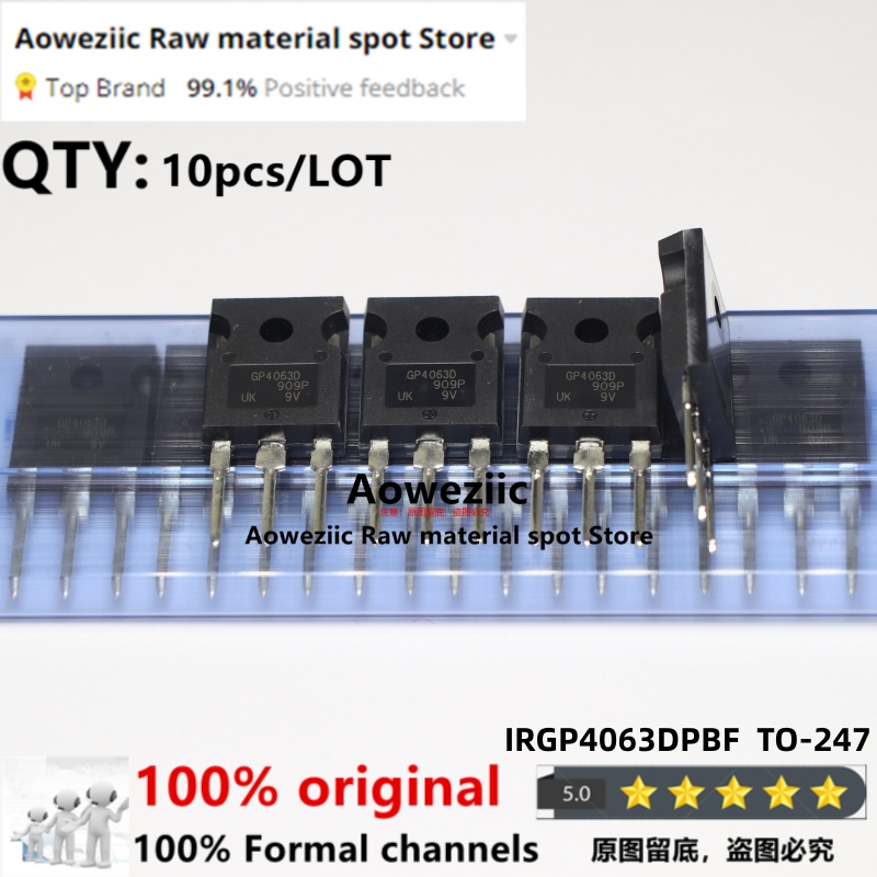 Aoweziic 2022 + 100% Nieuwe Geïmporteerde Originele Gp4063d Irgp4063d Irgp4063dpbf Naar-247 Igbt Transistor 600V 96a