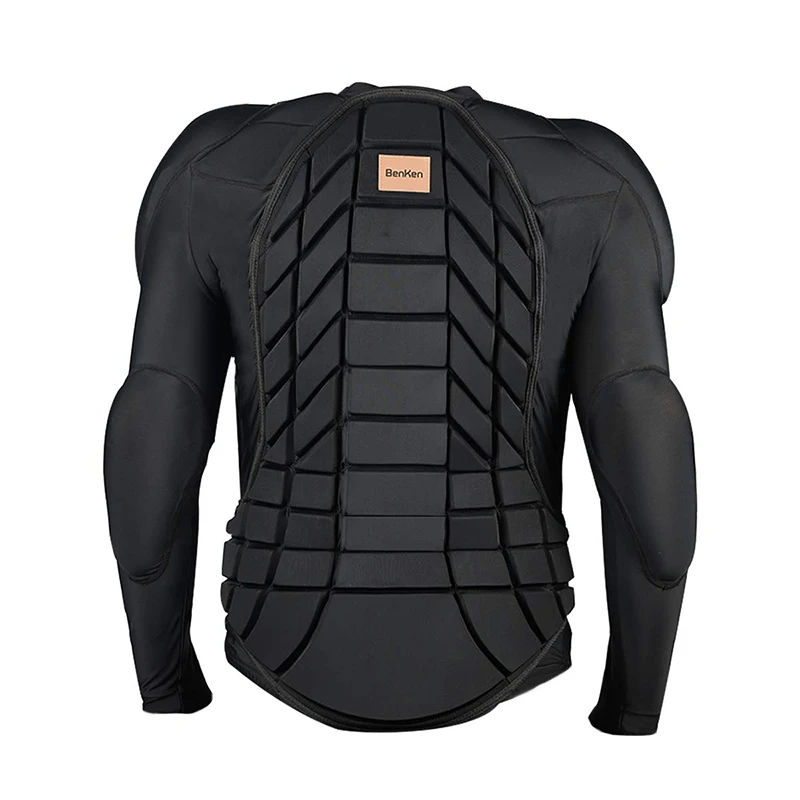 Ben ken roupas protetoras de esqui, colisão de esqui, armadura macia interna, roupas de proteção corporal adequadas para esportes, roupas de esqui