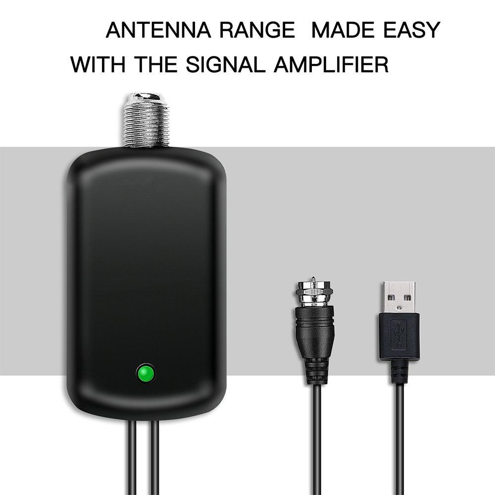 Penguat sinyal antena TV Digital 4K UHD, 1 buah penguat sinyal antena TV definisi tinggi