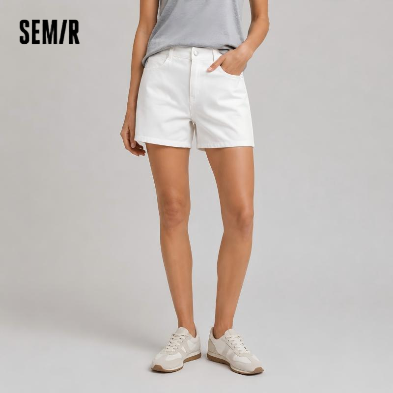 Женские джинсовые брюки Semir: охлаждающие, антибактериальные, винтажные, с эффектом потертости, прямого кроя, модель 2026 года, летние, повседневные