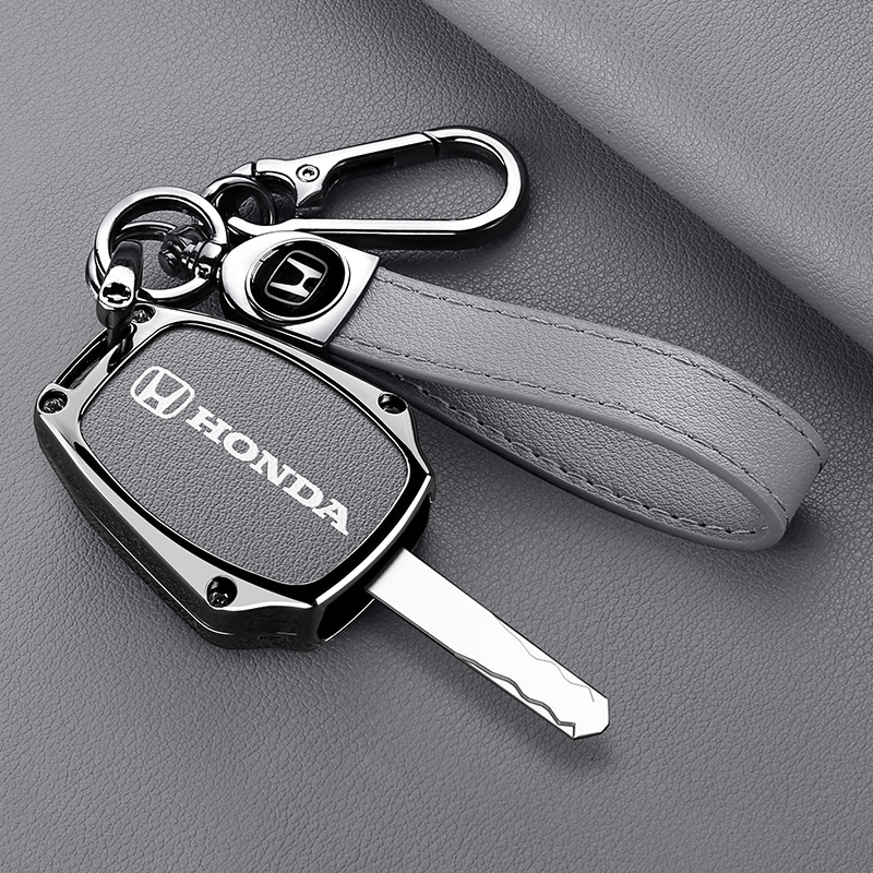Zinc Alloy Car Remote Key Case Cover Holder For Honda CR-V Civic Insight Fit SRV FRV Chord 7 Jazz Gr8 150 R Motorcycle Accessory