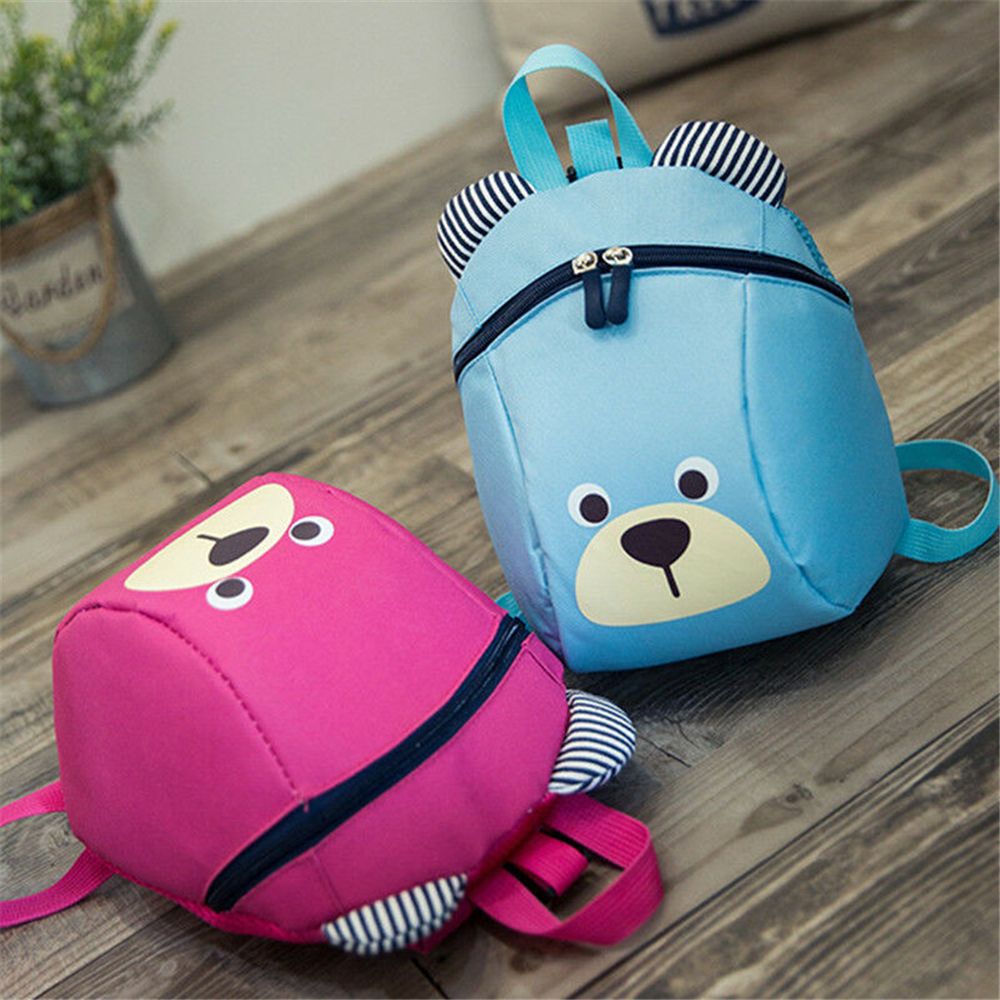 Zaino per Bambini con Cinghia di Sicurezza, Bretelle e Redini, Borsa a Tracolla per Asilo Nido, Zainetto Scuola Materna con Disegni Cartoni Animati