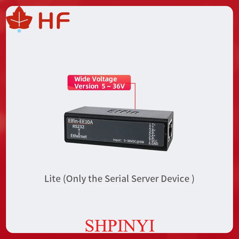 Urządzenie portu szeregowego EE10 HF o wysokiej Elfin-EE10 do podłączenia do sieci Modbus TPC funkcja IP RJ45 RS232 do serwer szeregowy Ethernet