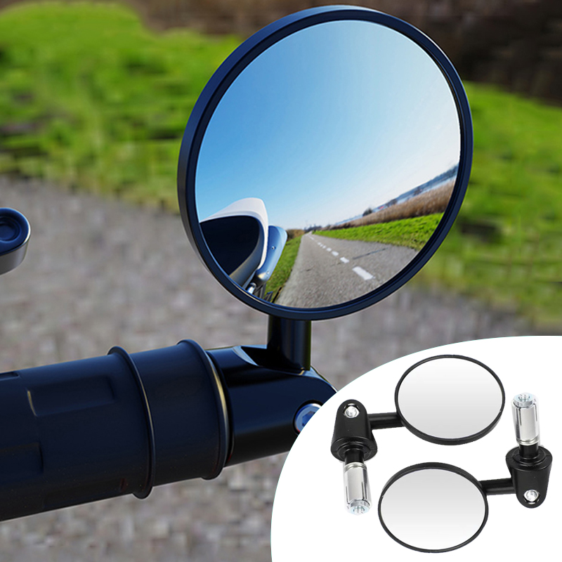 Motorrad Lenker Rückspiegel Lenker Erweiterter Rückspiegel Kleiner Spiegel Toter Winkel Weitsicht Sicherheit Drehspiegel