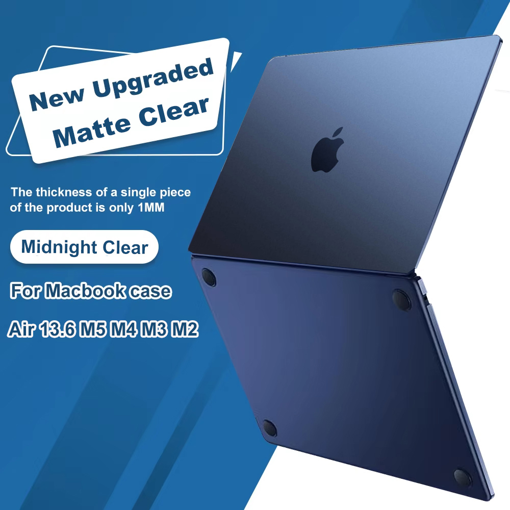 Voor MacBook Air Case 13 Inch M5 M4 M3M2 2026-2022 A3449 A3240 A3113 A2681 Compatibel met Laptop Case 13.6 Inch Ultradun Mat