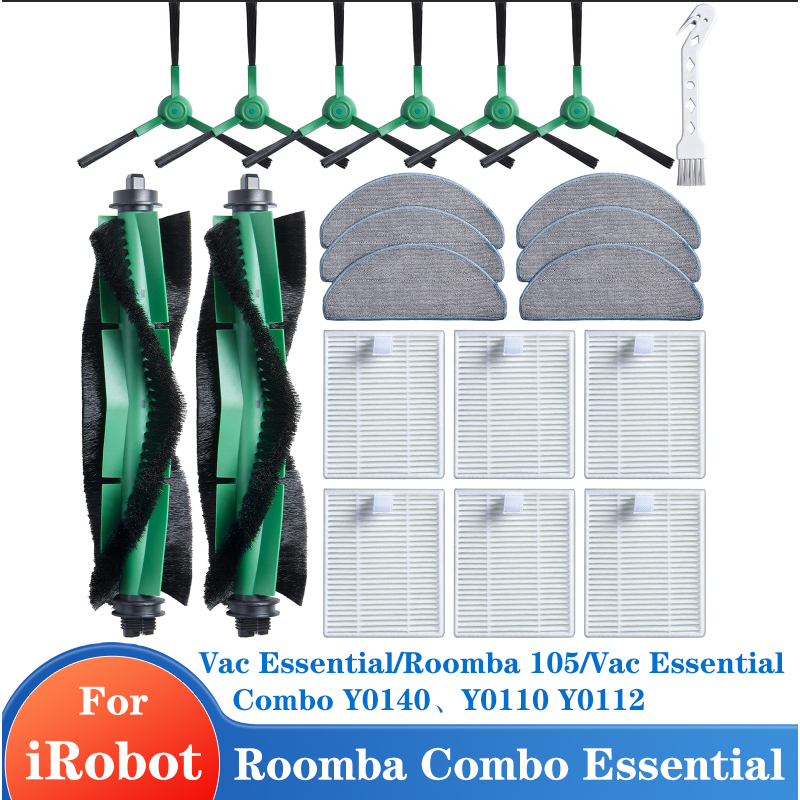 Совместим с IRobot Roomba Combo Essential, (Roomba Vac Essential), Roomba 105 Combo, Roomba 104 Combo Y0140, Y0110, Y0112.