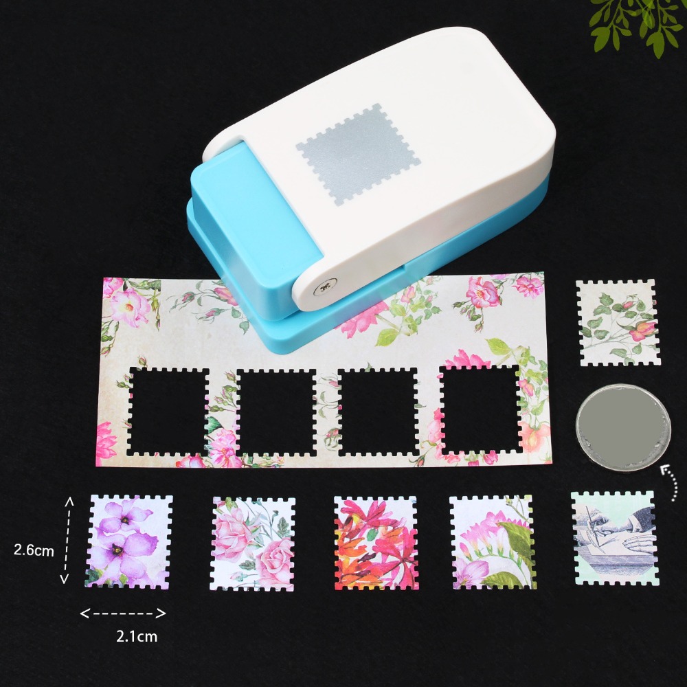 Labor Saving Stamp Border Punch Large Size Creative Christmas Tree Hole Punch DIY Paper Cutting Toothed Puncher Embosser