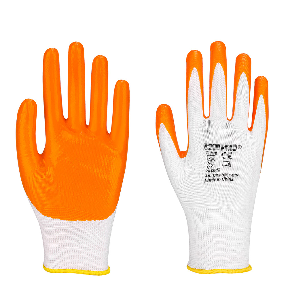 DEKO 12 paia di guanti da lavoro con rivestimento sul palmo in PU Guanti protettivi di sicurezza Guanti da giardino protettivi per donna uomo