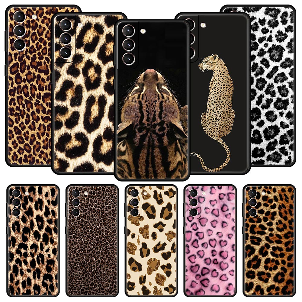 Custodia per telefono con stampa leopardata tigre di moda per Samsung Galaxy S25 Edge S24 S23 S22 S20 Ultra S21 FE 5G S10 Plus Cover morbida in TPU