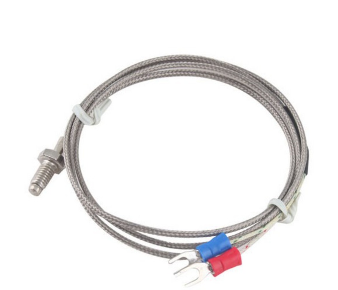 1 m/2 m/3 m K Loại Cặp Nhiệt Điện Điều Khiển Chủ Đề M6 Vít Độ Đầu Dò Nhiệt Độ Cảm Biến Điều Khiển Nhiệt Độ 0-400C Cảm Biến Dò