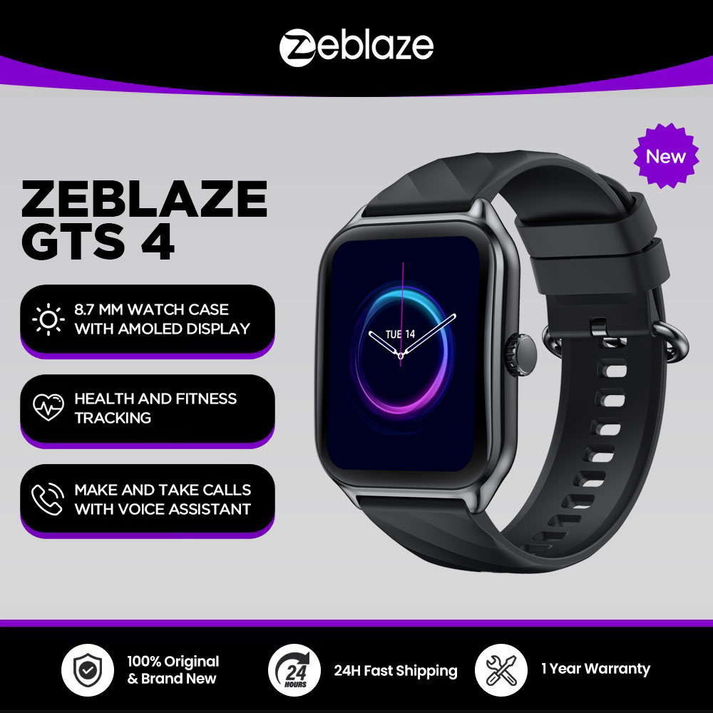 Zeblaze GTS 4 Spraakoproepen Smart Watch 1,94" HD AMOLED-display 100+ sportmodi Hartslag SpO2 Gezondheidsmonitoring Smartwatch