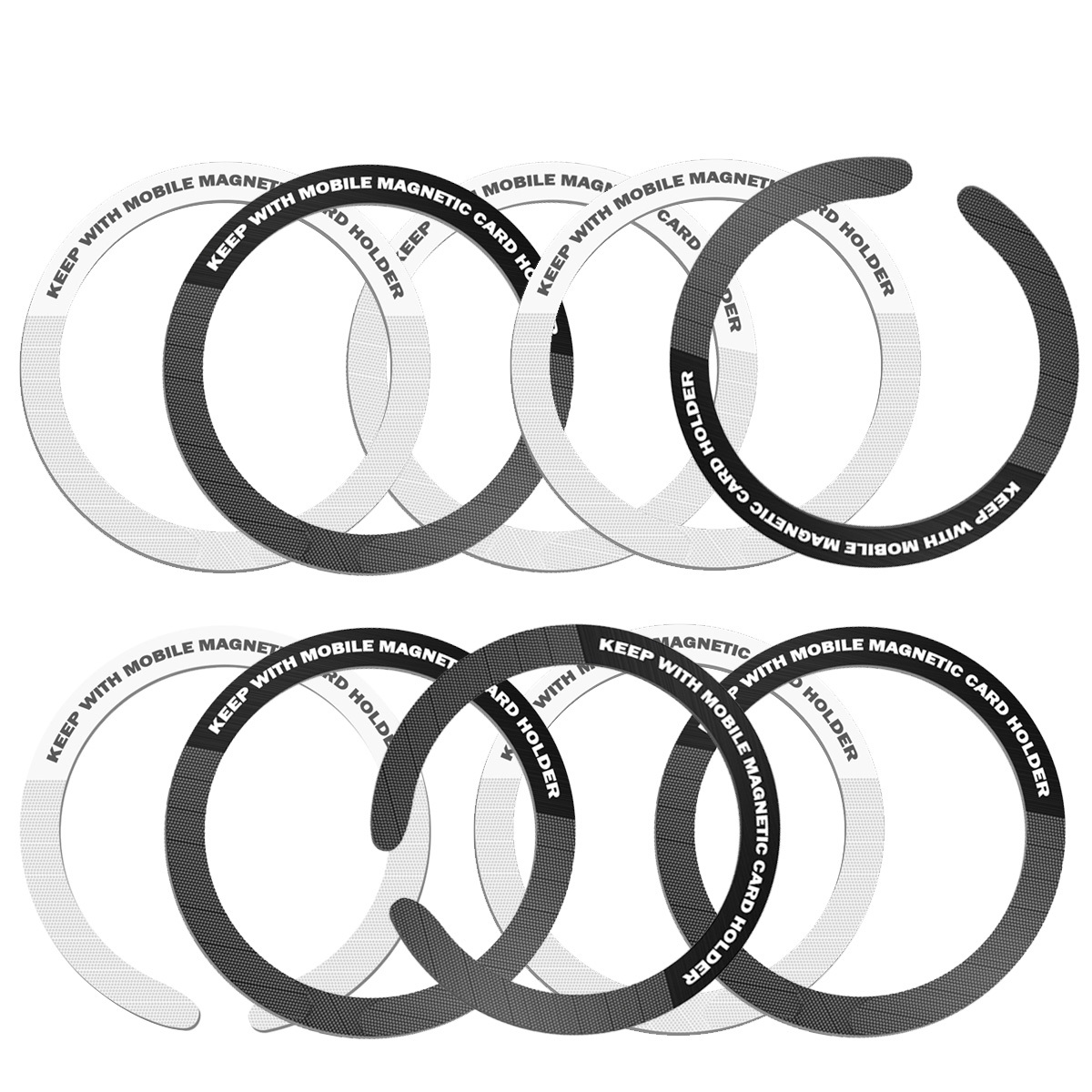 Anel de placa de metal magnética universal de aço inoxidável, 1 peça/3 peças/5 peças para carregador sem fio magsafe adesivo de folha de ferro suporte de telefone para carro